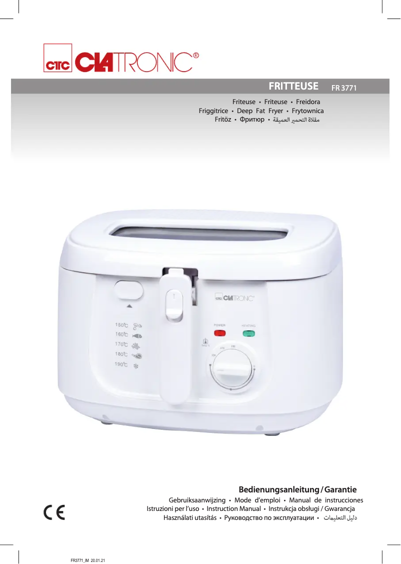 Página 1 del manual Manual de usuario Clatronic FR 3771