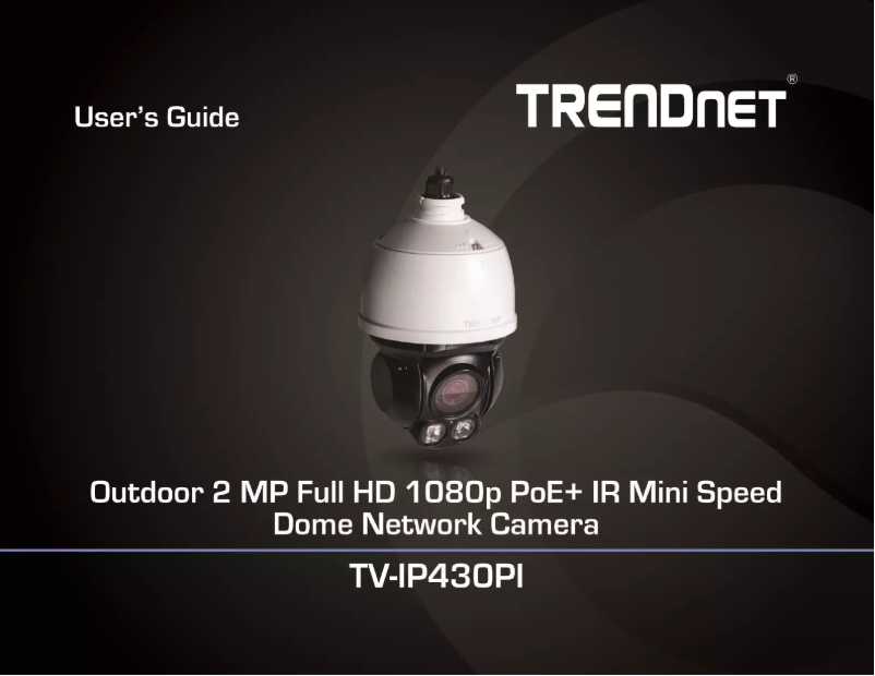 Page n°1 - Manuel utilisateur TRENDnet TV-IP430PI