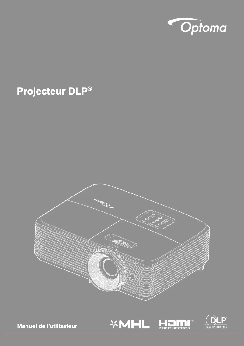 Page n°1 - Manuel utilisateur Optoma EH412ST