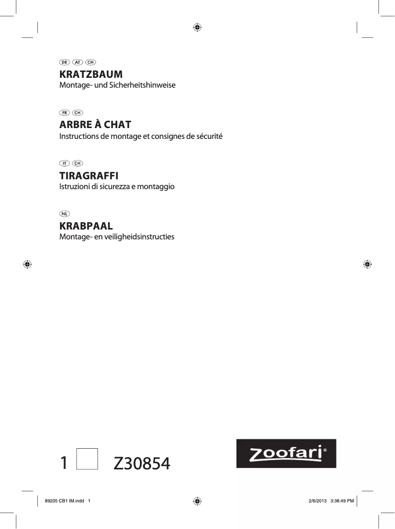 Image de la première page du manuel de l'appareil IAN 89205