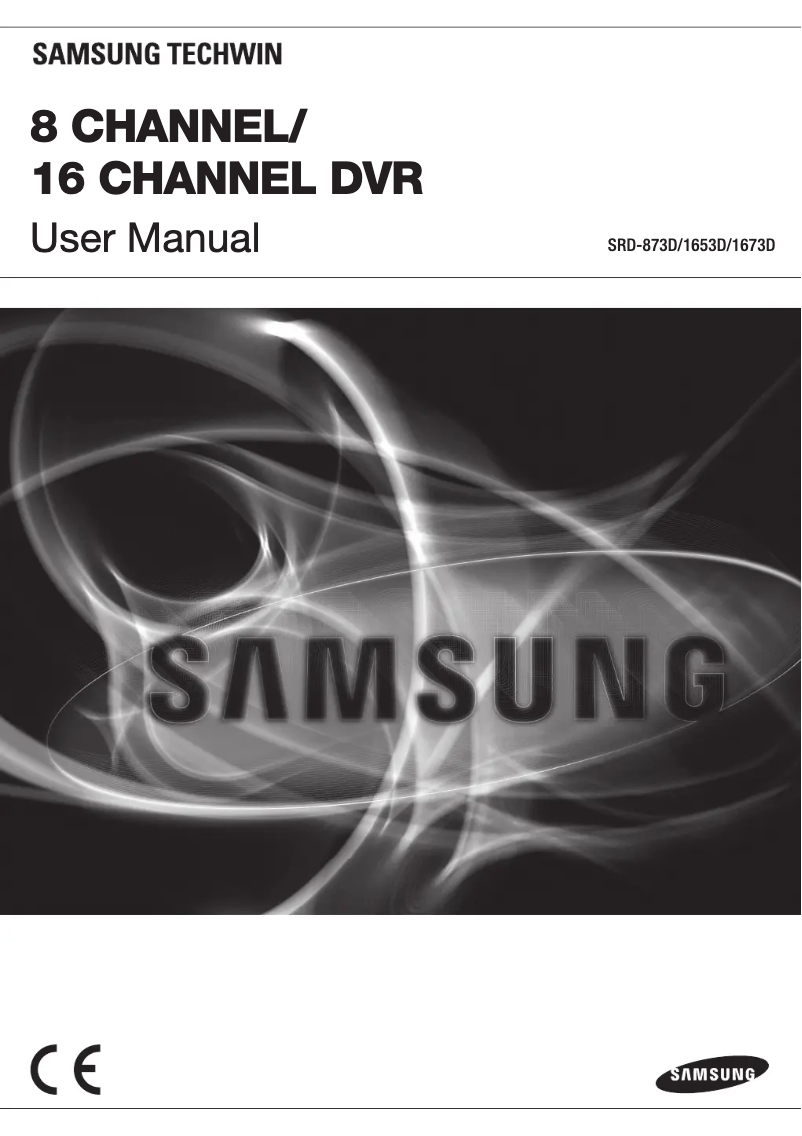 Page 1 de la notice Manuel utilisateur Samsung SRD-1653D