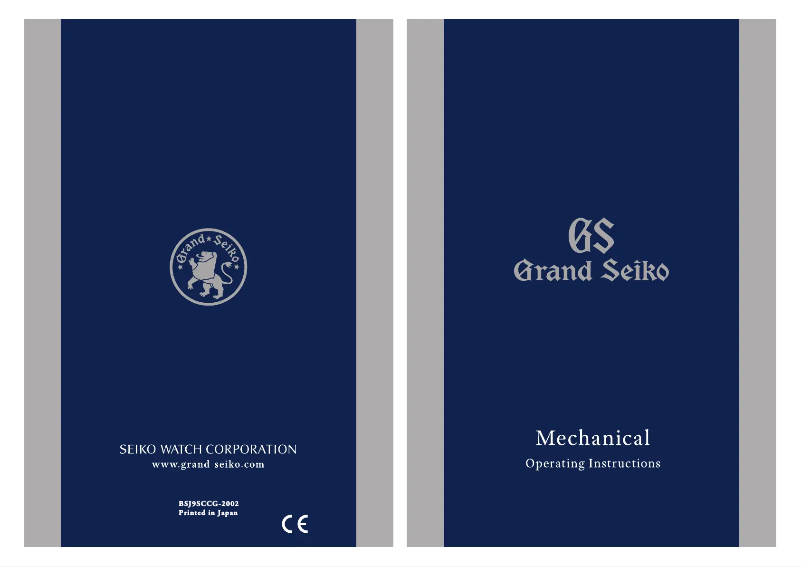 Page 1 de la notice Manuel utilisateur Seiko 9S61