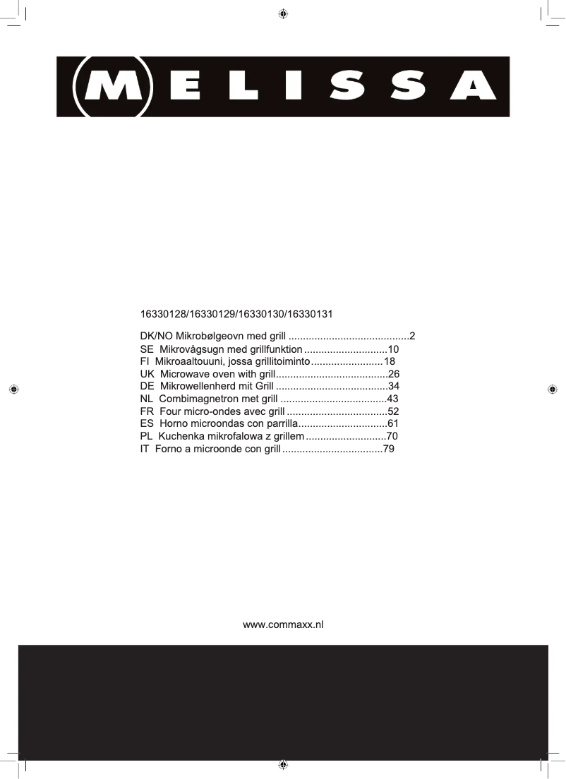 Image de la première page du manuel de l'appareil 16330131