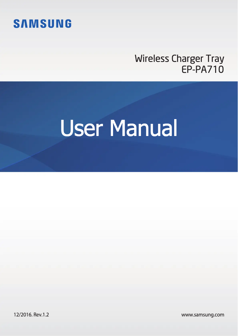Image de la première page du manuel de l'appareil ZOOM IN Multi Wireless Charger Tray EP-PA710