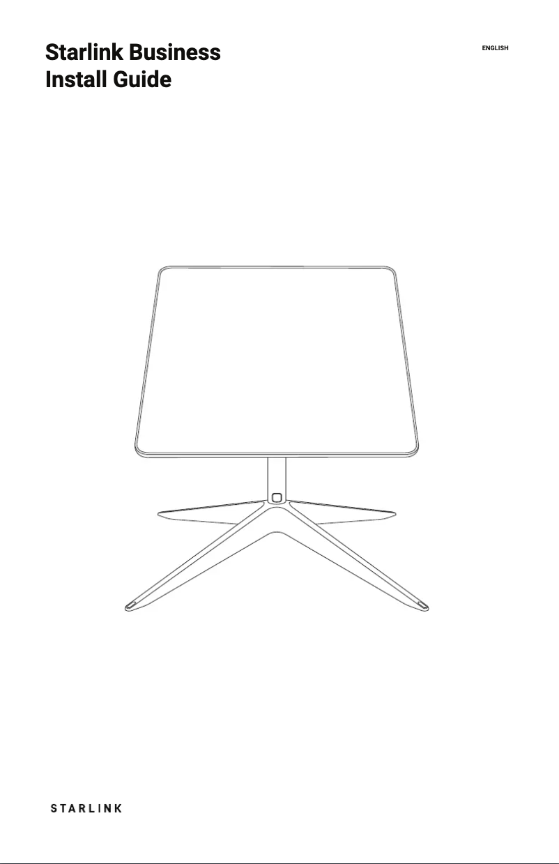 Page 1 de la notice Manuel utilisateur Starlink Business