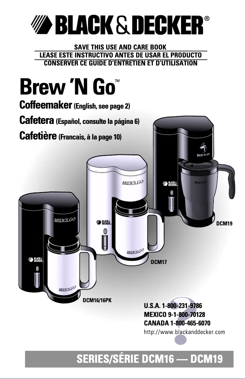 Imagen de la primera página del manual del dispositivo DCM19