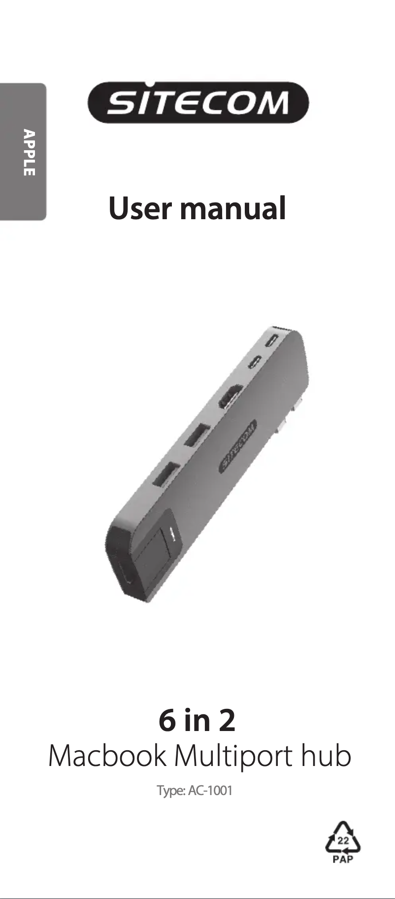 Image de la première page du manuel de l'appareil AC-1001