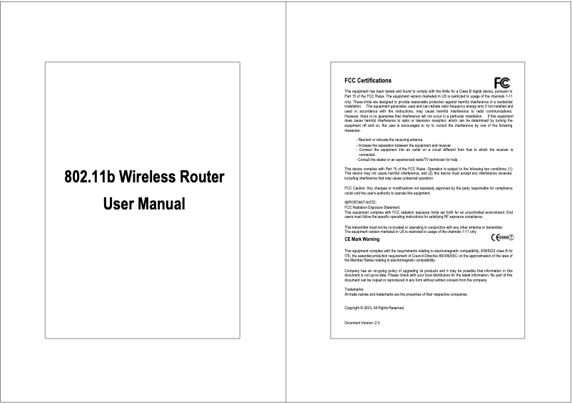Page n°1 - Manuel utilisateur Intellinet Wireless B Router 523233