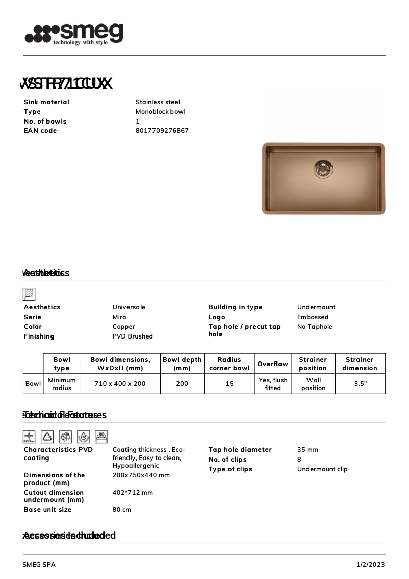 Image de la première page du manuel de l'appareil VSTR71CUX