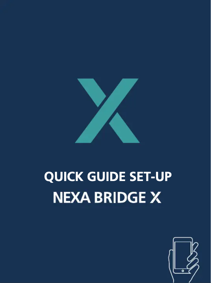 Page 1 de la notice Manuel utilisateur Nexa Bridge X