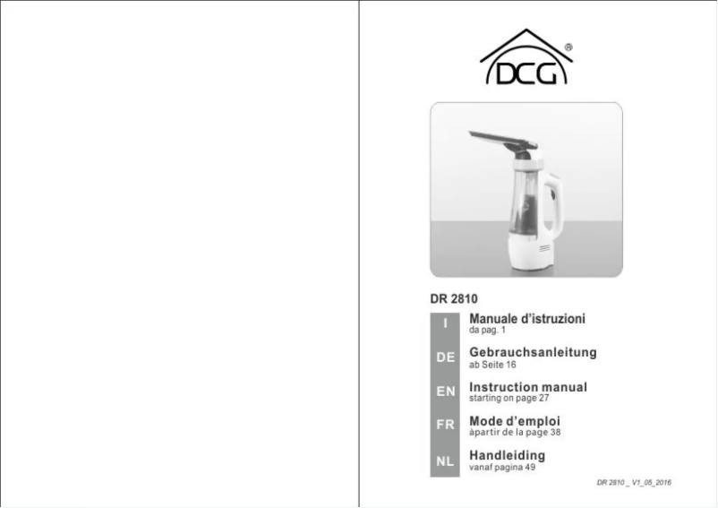 Image de la première page du manuel de l'appareil DR2810
