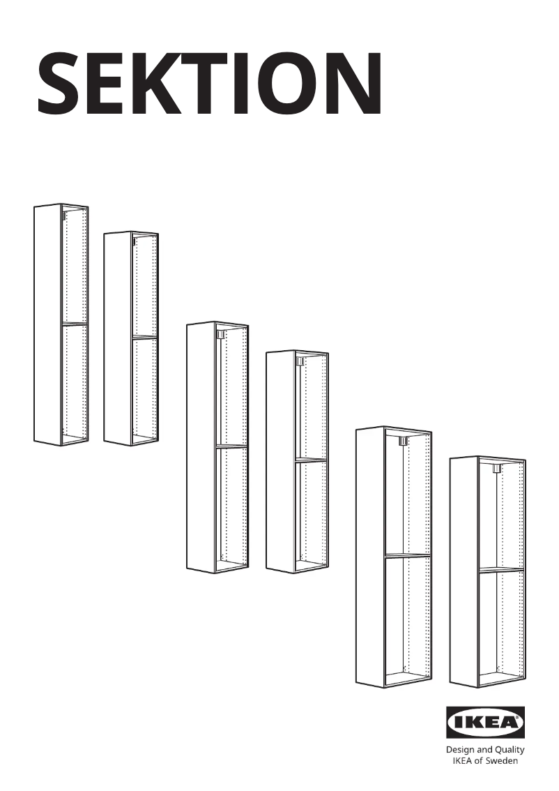 Image de la première page du manuel de l'appareil SEKTION 202.654.43