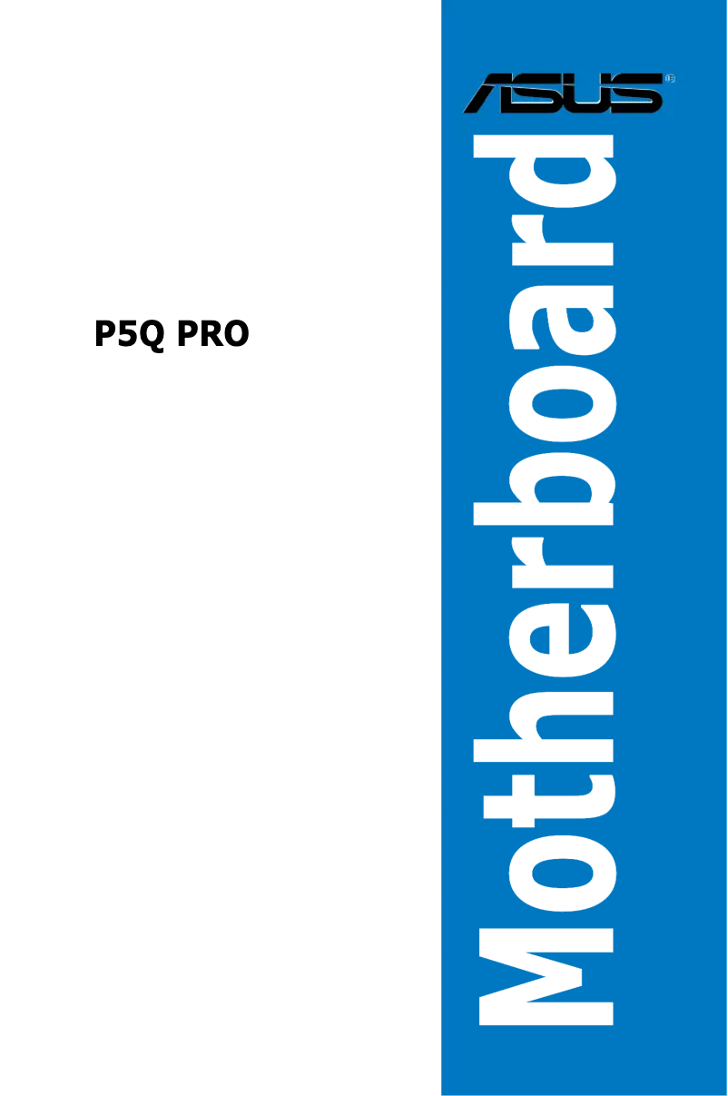 Image de la première page du manuel de l'appareil P5Q PRO