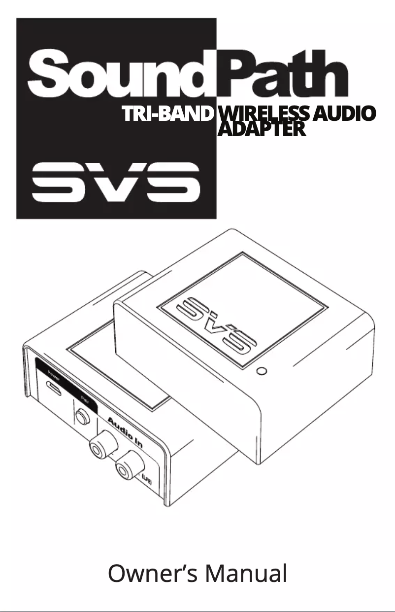 Page 1 de la notice Manuel utilisateur SVS SoundPath Tri-Band Wireless Audio Adapter