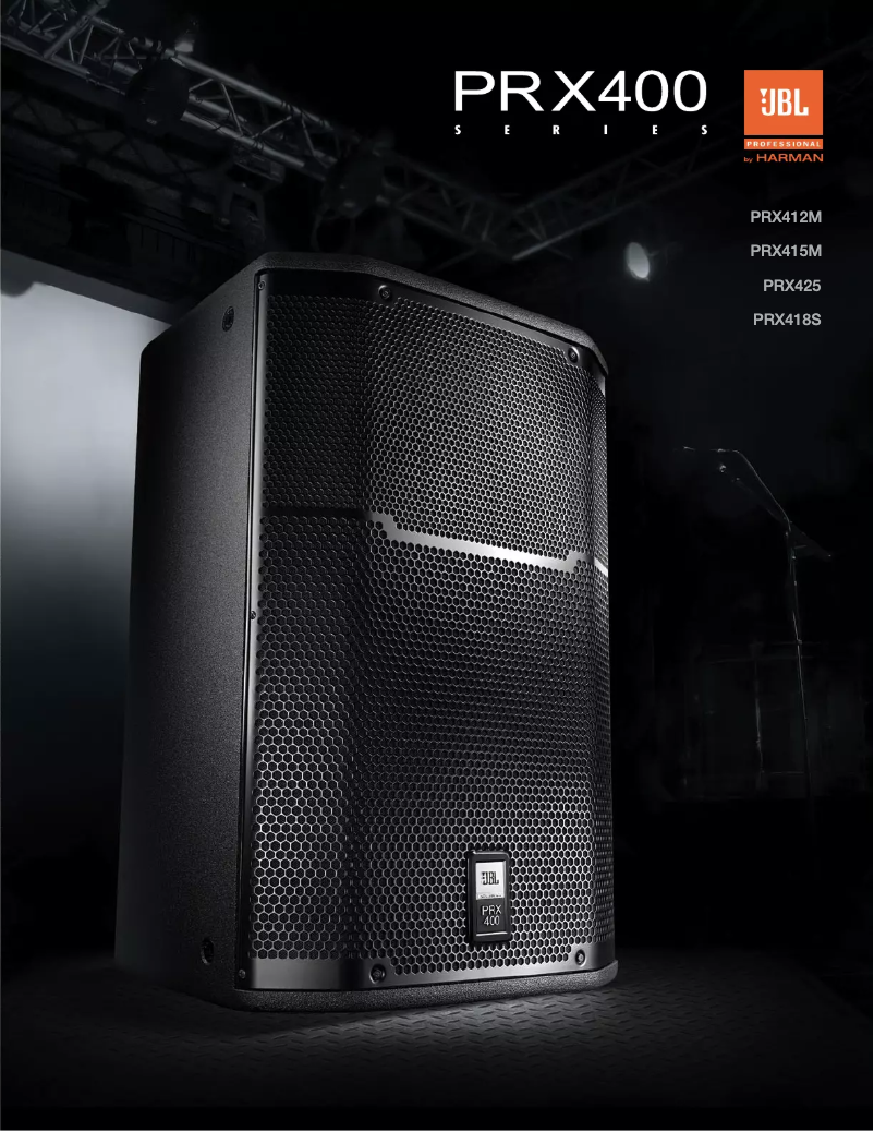 Image de la première page du manuel de l'appareil PRX412M