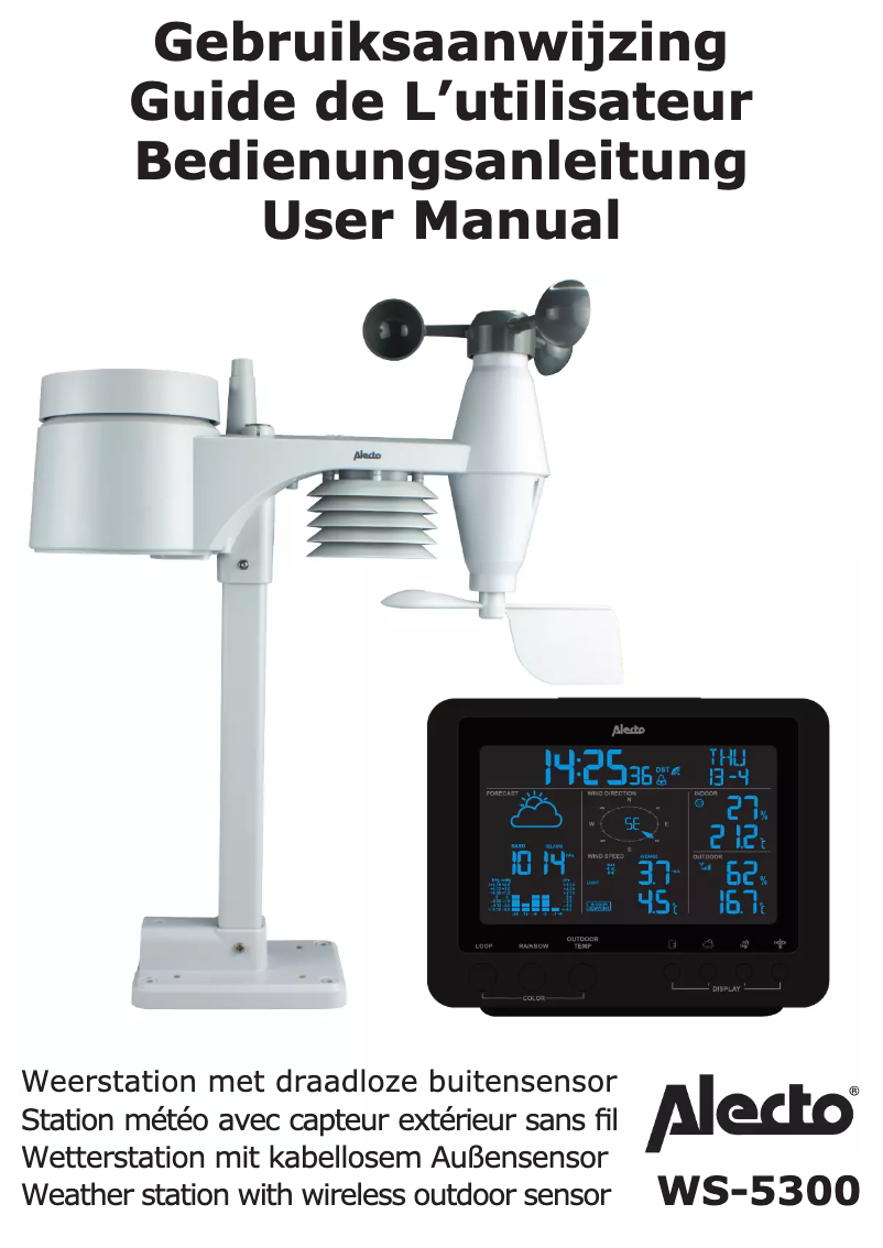 Página 1 del manual Manual de usuario Alecto WS-5300