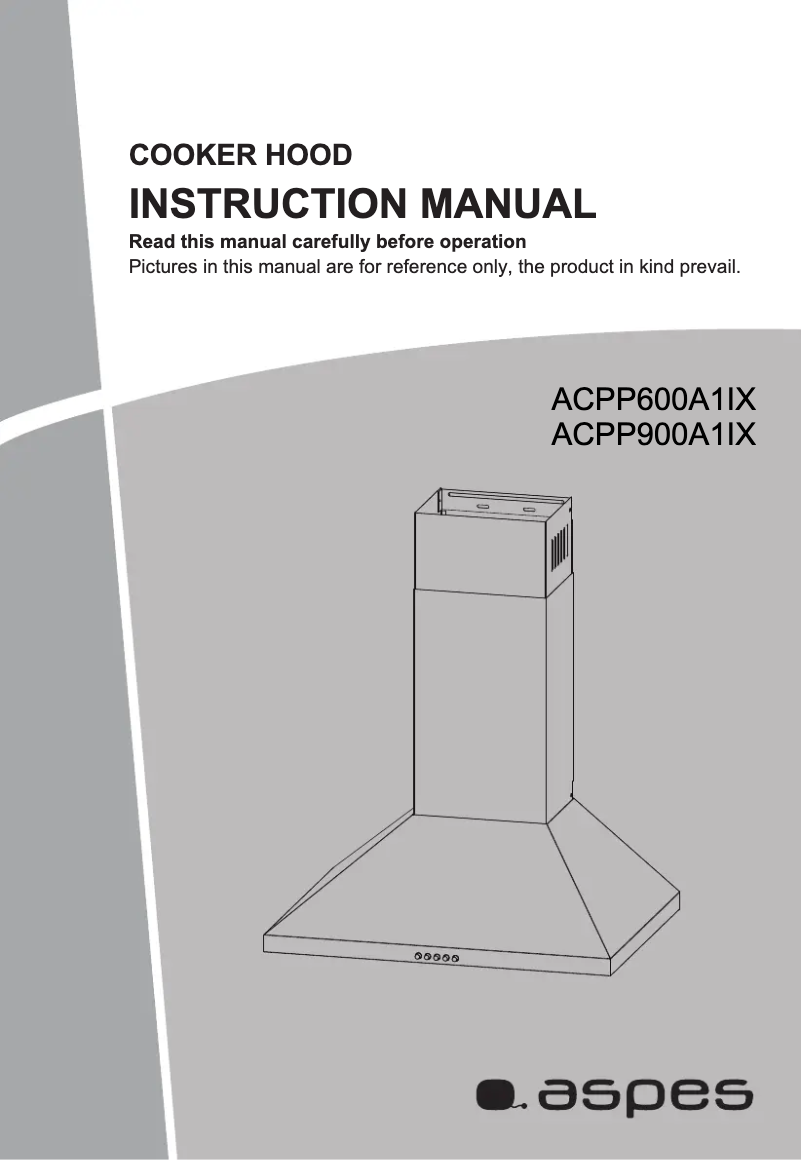Page 1 de la notice Manuel utilisateur Aspes ACPP600A1IX