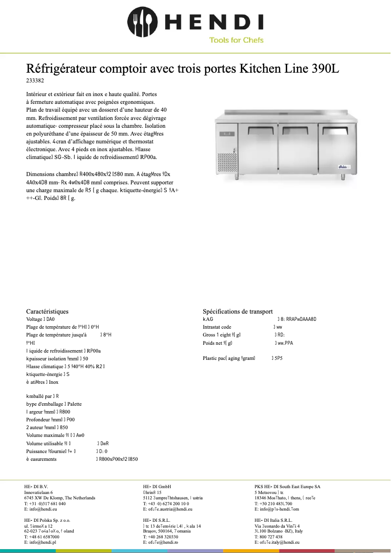 Page n°1 - Fiche technique Arktic 233382