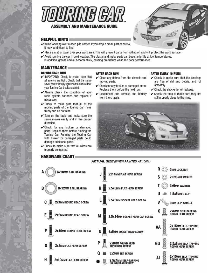 Page 1 de la notice Manuel utilisateur Dromida DIDC0070