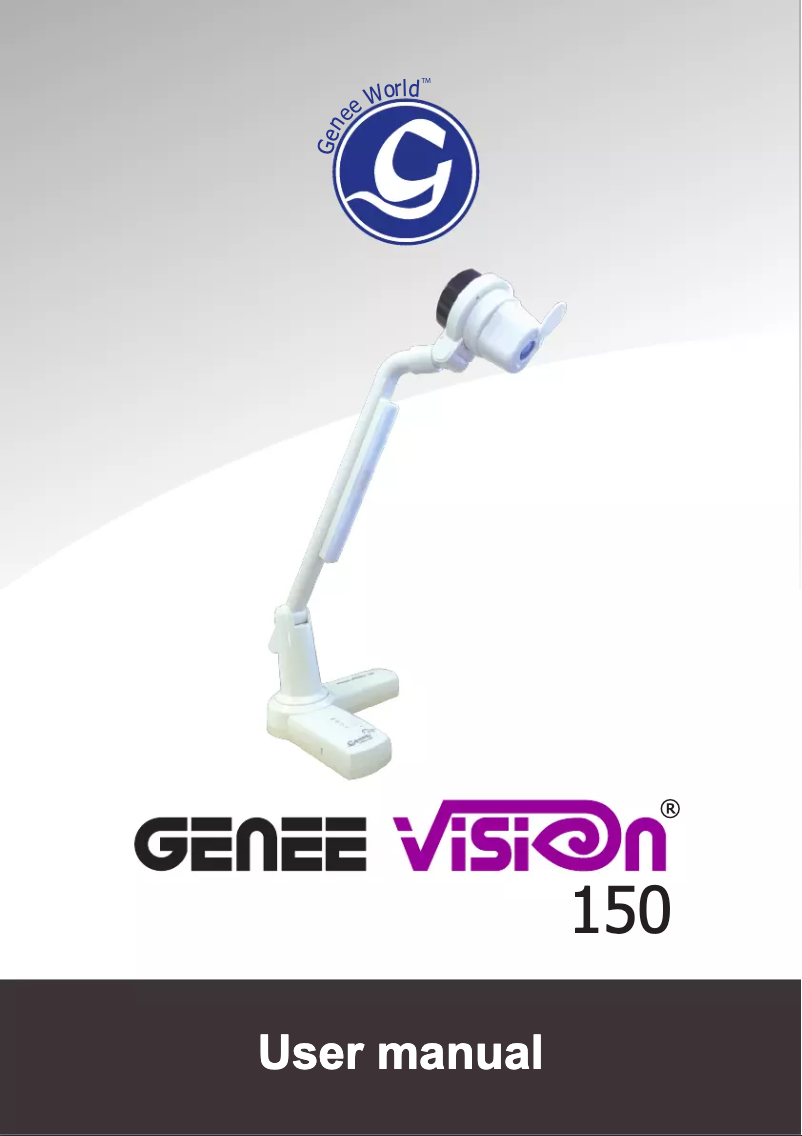 Page n°1 - Manuel utilisateur Genee World Genee Vision 150SD
