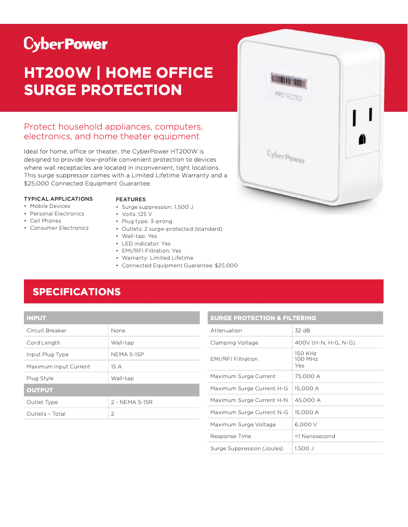 Image de la première page du manuel de l'appareil HT200W