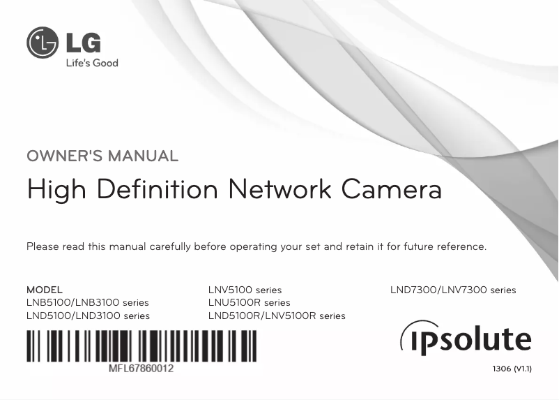 Page 1 of the manual User Manual LG LND3100