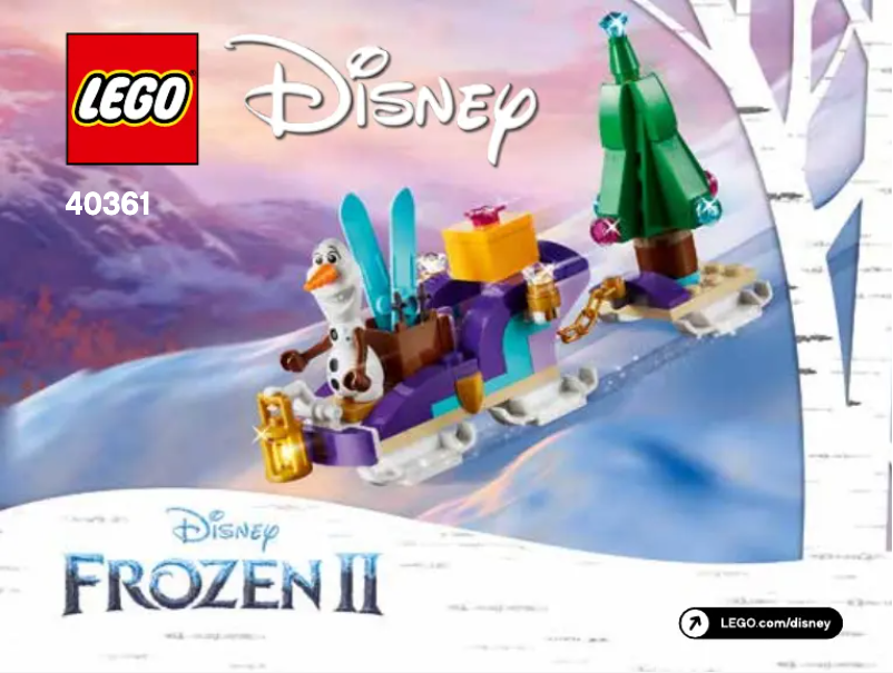 Page 1 de la notice Manuel utilisateur Lego Disney 40361