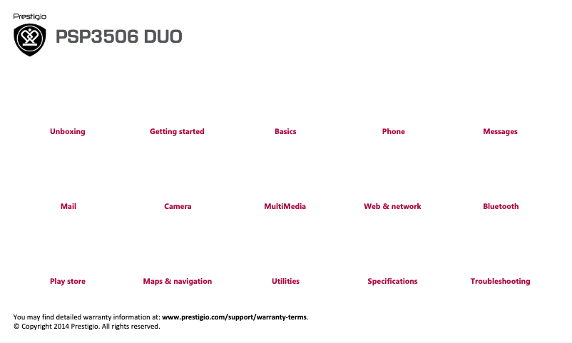 Imagen de la primera página del manual del dispositivo Wize M3