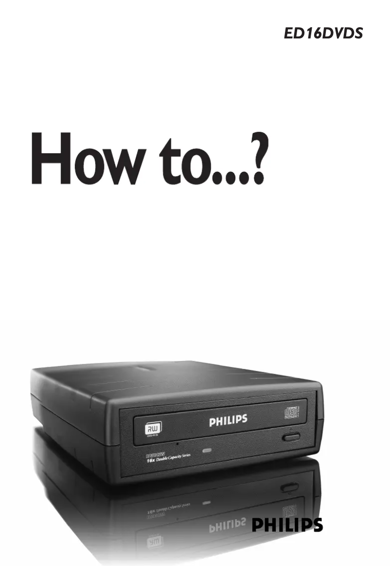 First page image of the manual for ED16DVDS