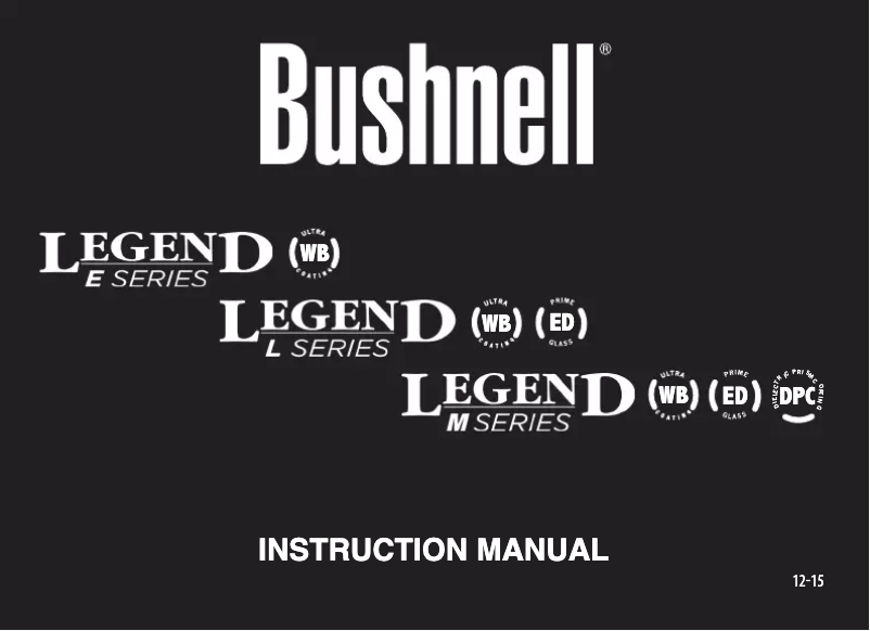 Page 1 de la notice Manuel utilisateur Bushnell 10X42 Legend M