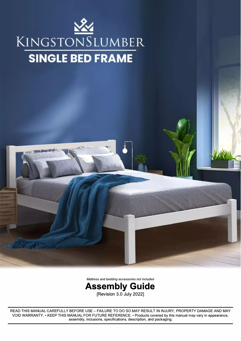 Page n°1 - Manuel utilisateur Kingston Slumber FURBDFKNGA54VW