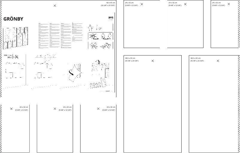 Page 1 de la notice Manuel utilisateur Ikea GRÖNBY 804.369.46