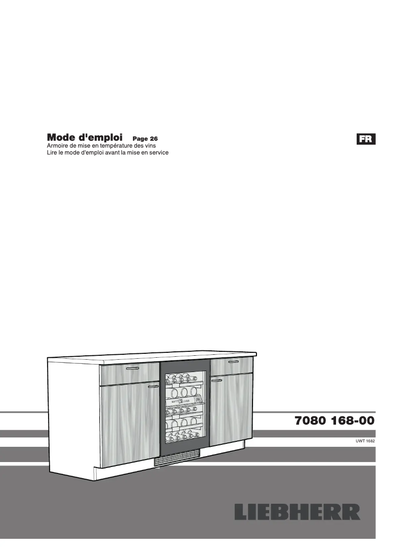 Image de la première page du manuel de l'appareil UWTgb 1682-20