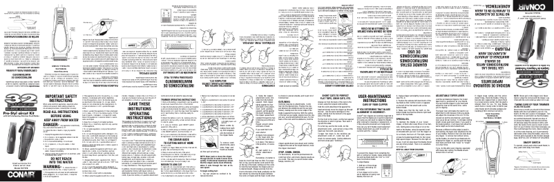 Page 1 de la notice Manuel utilisateur Conair HCT570GBV