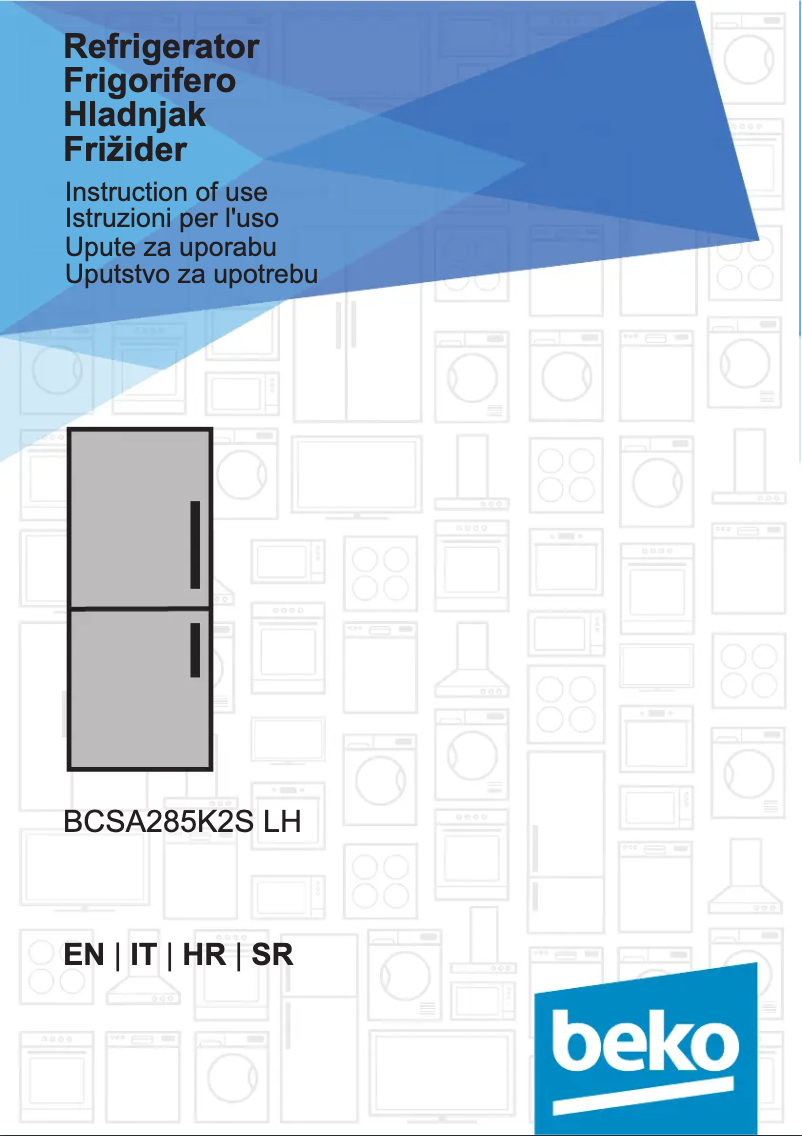 Image de la première page du manuel de l'appareil BCSA285K2S LH