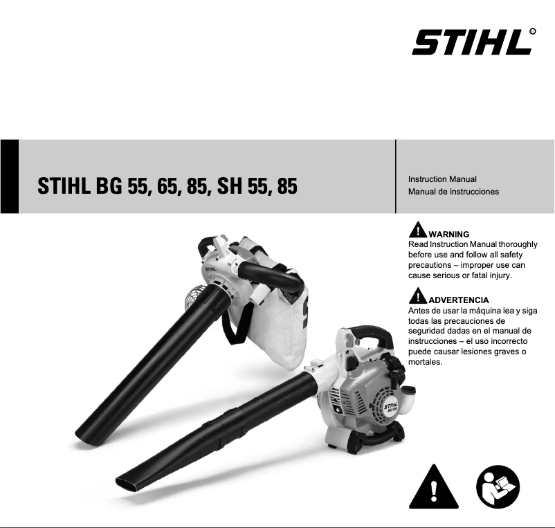 Page 1 de la notice Manuel utilisateur Stihl BG 55