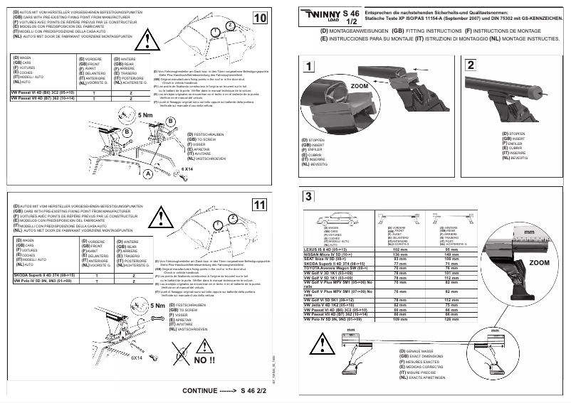 Image de la première page du manuel de l'appareil S 46