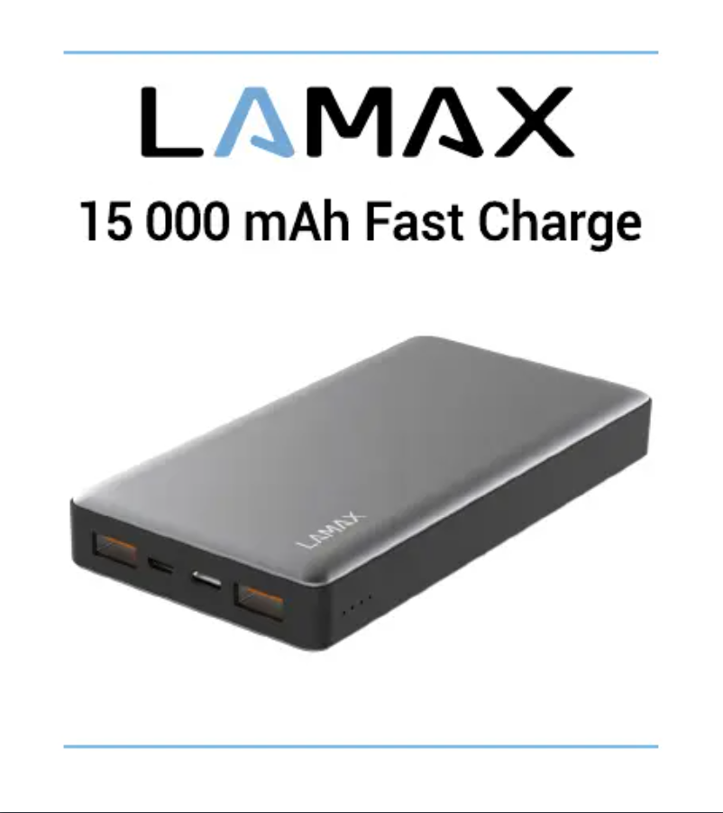 Page 1 de la notice Manuel utilisateur Lamax 15000 mAh Fast Charge