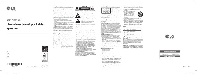 Image de la première page du manuel de l'appareil XBOOM 360