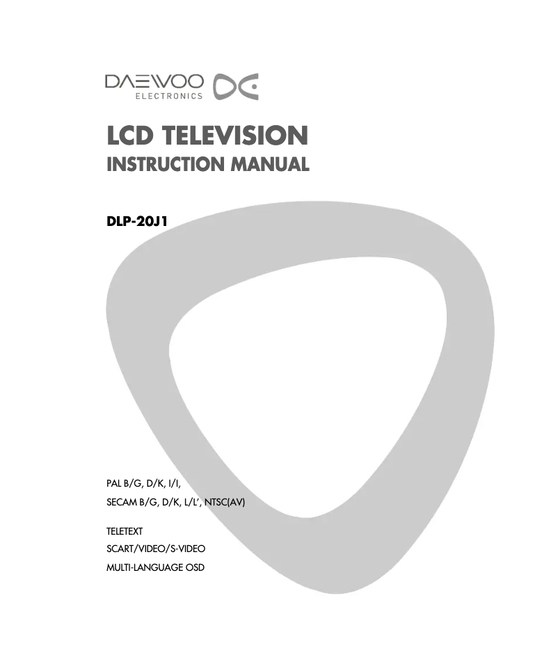 Página 1 del manual Manual de usuario Daewoo DLP-20J1