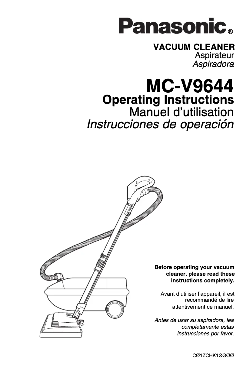 Image de la première page du manuel de l'appareil MC-V9644