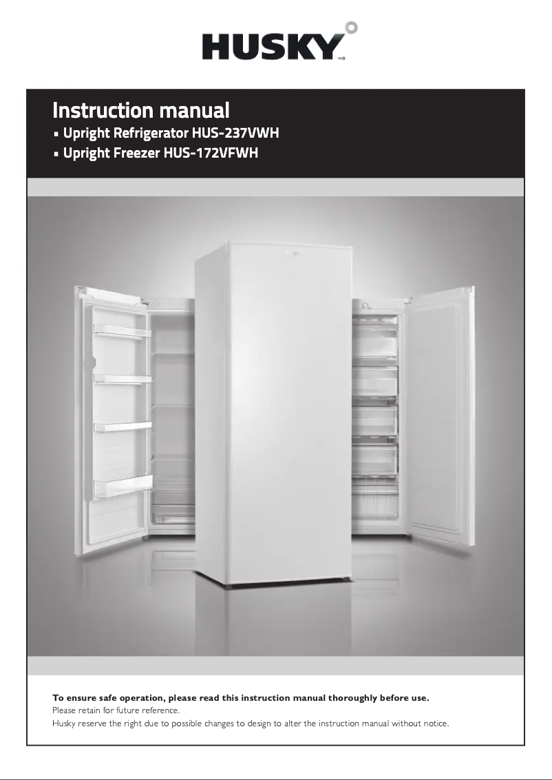 Page 1 de la notice Manuel utilisateur Husky HUS-237VWH