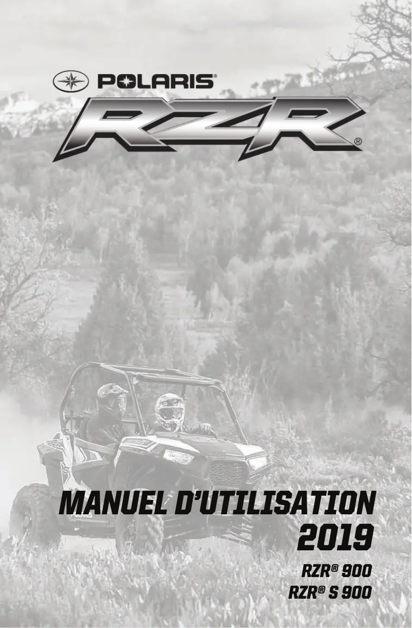 Page n°1 - Manuel utilisateur Polaris RZR S 900 (2019)