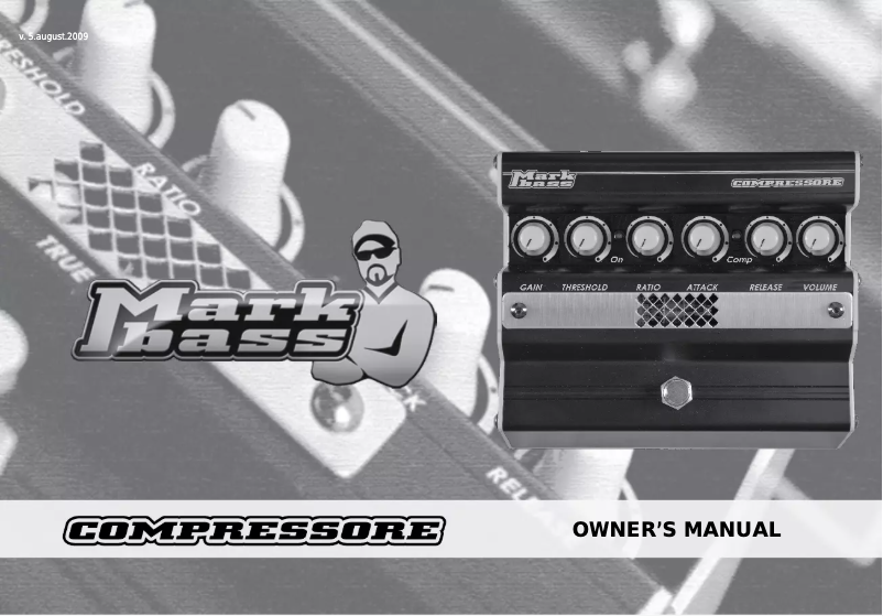 Page 1 de la notice Manuel utilisateur Markbass Compressore