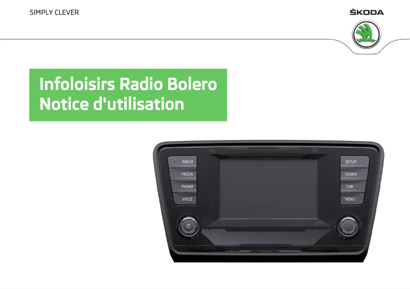 Imagen de la primera página del manual del dispositivo Bolero