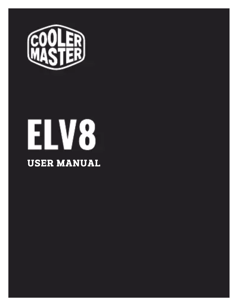 Page n°1 - Mode d'emploi Cooler Master ELV8