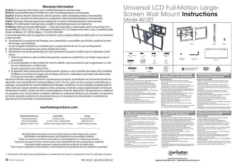Image de la première page du manuel de l'appareil 461221