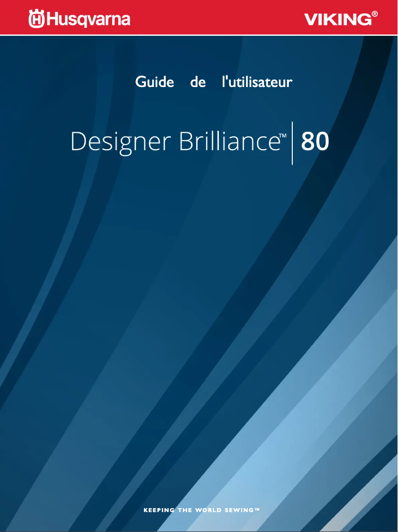Page n°1 - Manuel utilisateur Husqvarna-Viking Designer Brilliance 80