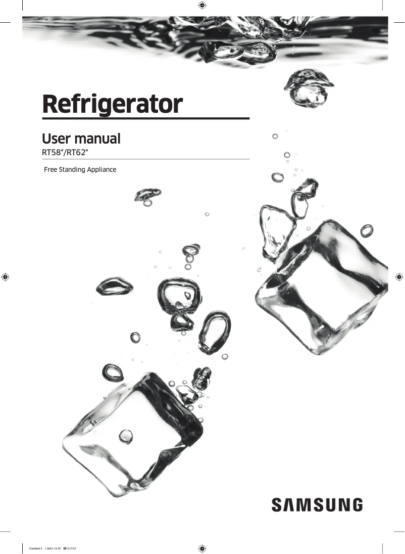 Page n°1 - Manuel utilisateur Samsung RT58K7510S9