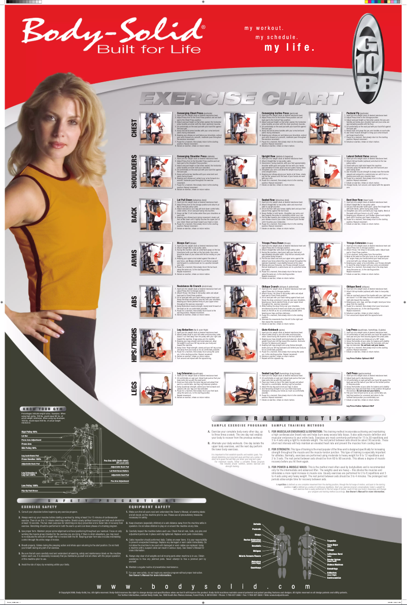 Page 1 de la notice Mode d'emploi Body-Solid G10B